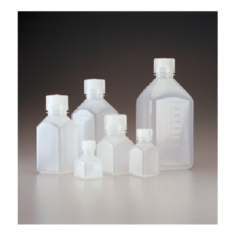 方形瓶，聚丙烯；聚丙烯螺旋盖，250ml容量，72/箱，2016-0250，Nalgene，Thermofisher，赛默飞世尔