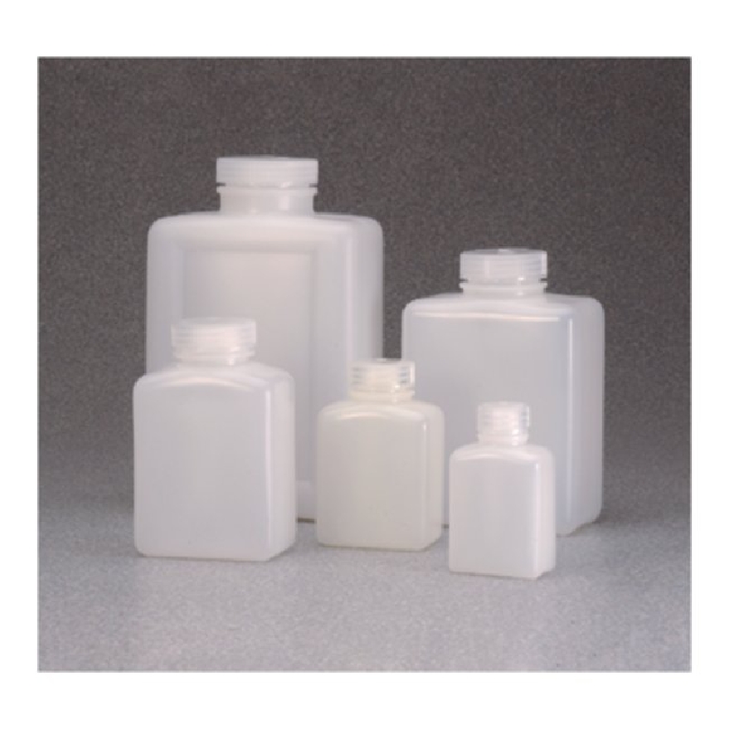 矩形瓶，高密度聚乙烯；聚丙烯螺旋盖，500ml容量，48/箱，2007-0016，Nalgene，Thermofisher，赛默飞世尔