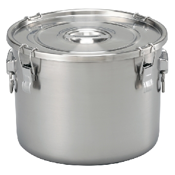 不锈钢密闭罐 （浅型・带提手），UAL-02，容量（l）:3.8，外径×高（mm）:φ210×135，4-598-02，AS ONE，亚速旺