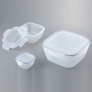 PP乐扣保存容器 ，HSM8420，容量（ml）:260，外形尺寸（mm）:111×111×60，3-9788-02，AS ONE，亚速旺