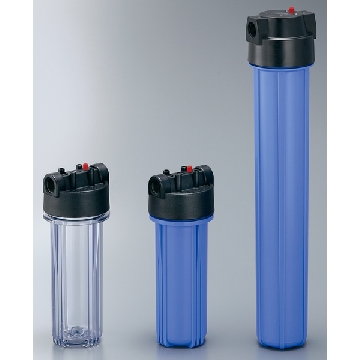 过滤器外壳 （双O形环），蓝色PP10"PT1/2，适配过滤器长度（mm）:250，连接口径:NPT1/2，C3-8938-03，AS ONE，亚速旺