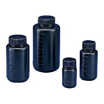 氟化容器 （遮光型），JFWB-500，容量（ml）:500，瓶口内径×瓶体直径×总高（mm）:φ42.5×φ80×155，3-8294-03，AS ONE，亚速旺