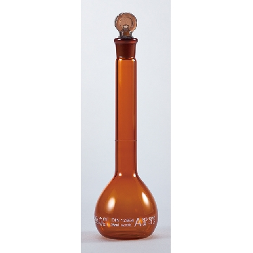 容量瓶 （A级，棕色），40620-03-10，容量（ml）:10，磨口:7.5/11，CC-5633-02，AS ONE，亚速旺