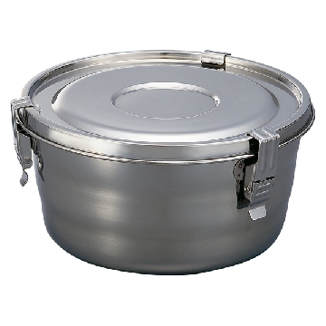 不锈钢圆形密闭罐 ，OT-03R，外径×高（mm）:φ134×72，容量（l）:0.7，4-607-03，AS ONE，亚速旺
