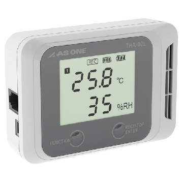 数码温湿度计记录器 （大屏幕，记录功能），外接传感器（温湿度），测定范围:外接传感器（温湿度），4-793-11，AS ONE，亚速旺