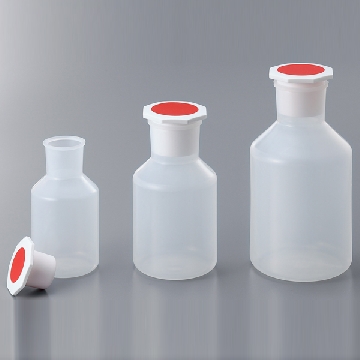 PP广口试剂瓶 （带插塞），WPRB250，容量（ml）:250，瓶口内径×瓶体直径×高（mm）:φ35×φ73×144，C3-519-02，AS ONE，亚速旺