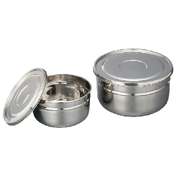 不锈钢圆罐 ，OP-01R，外径×高（mm）:φ175×85，容量（l）:1.5，4-613-01，AS ONE，亚速旺