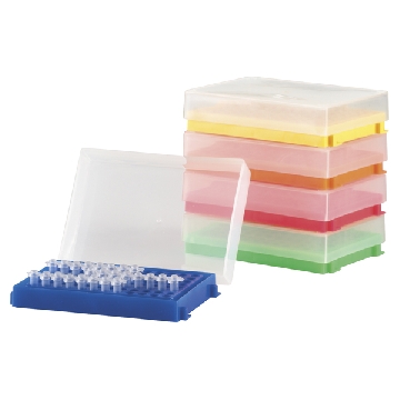 96孔PCR支架 ，5色套件，尺寸（mm）:127×99×30，数量:5个，3-8666-01，AS ONE，亚速旺