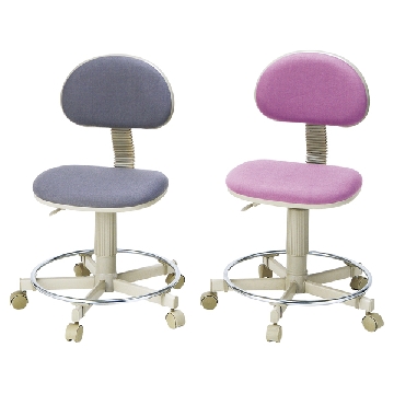 带脚踏工作椅 ，CH-B200XR，颜色:淡紫色，宽×深×高（mm）:540×510×780～910，C0-8058-02，AS ONE，亚速旺