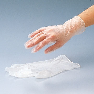 PVC手套（无粉/纯水洗净） ，尺寸:L，数量:1箱（50副/包×2包），9-2400-01，AS ONE，亚速旺