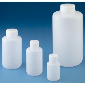 PE瓶 （圆形窄口・白色），灭菌:未灭菌，容量:100ml，15-0012-55，AS ONE，亚速旺