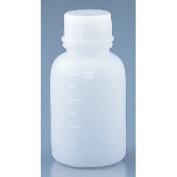 PE制窄口瓶 （带内盖），容量:30ml，口内径×直径×总高（mm）:φ12×φ33.3×64，1-4657-01，AS ONE，亚速旺