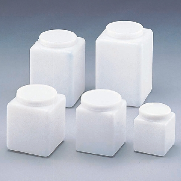 方形瓶 （PE制），1000，容量（l）:1，口内径×外寸×高（mm）:φ87×103方形×144，5-355-01，AS ONE，亚速旺