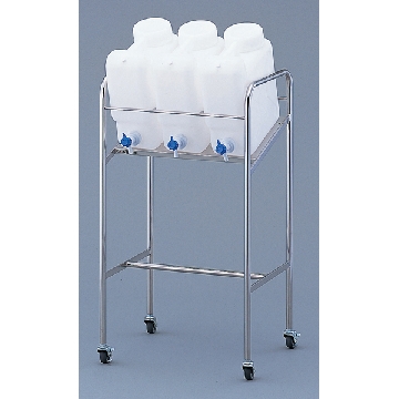 带扁平龙头的倾斜式瓶架 ，20THS，尺寸（mm）:624×443×960，装载瓶数:20l×3个，2-7826-14，AS ONE，亚速旺
