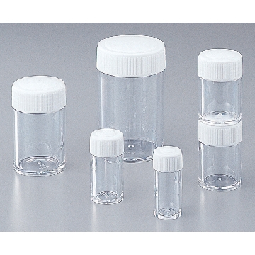PS螺口瓶 （单个起售），容量（ml）:5，瓶口内径×瓶体直径×高度（mm）:φ12.8×φ21.0×54.8，1-4628-01，AS ONE，亚速旺