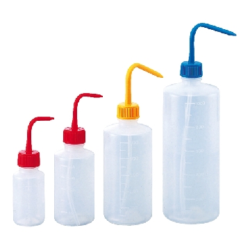 彩色清洗瓶 （窄口），瓶盖颜色:红色，容量（ml）:500，4-5663-03，AS ONE，亚速旺