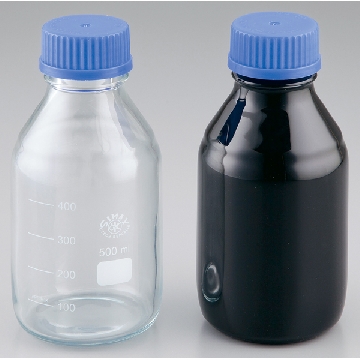 安全旋口瓶 （PVC涂层），Q700R-003A，容量（ml）:500，类型:黑色・遮光型，2-4918-02，AS ONE，亚速旺