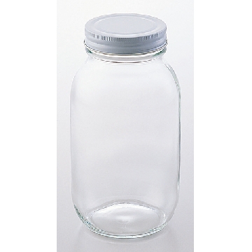 广口玻璃瓶 ，M-900，容量（ml）:940，口内径×瓶体直径×高度（mm）:φ58.6×φ96×181，1-4984-03，AS ONE，亚速旺