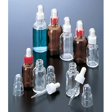 滴瓶 （圆形），RS-30（褐色），容量（ml）:30，瓶体直径×高（mm）:φ35.5×105.3，4-3022-04，AS ONE，亚速旺