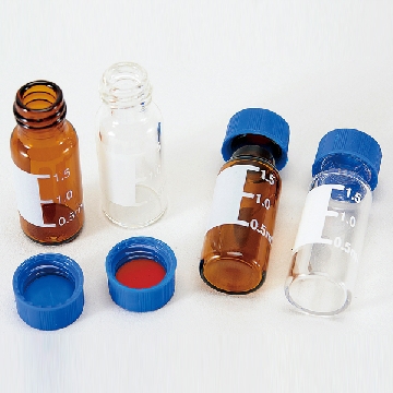 2ml标准螺口进样瓶 （9-425），实心蓝盖配红色PTFE/白色硅胶垫片，容量（ml）:-，尺寸（mm）:-，CC-4368-05，AS ONE，亚速旺