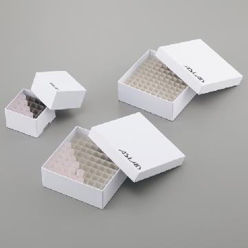 ASLAB纸制冻存盒 ，AFB-25，存放数:25支，尺寸（mm）:75×75×51，2-949-01，AS ONE，亚速旺