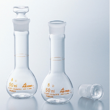 ASONE短型容量瓶 ，容量（ml）:50，体积容许误差（ml）:±0.2，1-8566-01，AS ONE，亚速旺