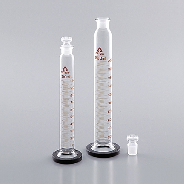 磨口塞量筒 （硬质玻璃制），容量（ml）:2000，基准刻度（ml）:20，6-234-10，AS ONE，亚速旺