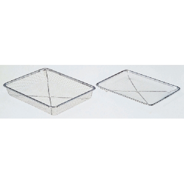 方形不锈钢消毒筐 ，深10号，尺寸（mm）:352×270×60，4-106-01，AS ONE，亚速旺