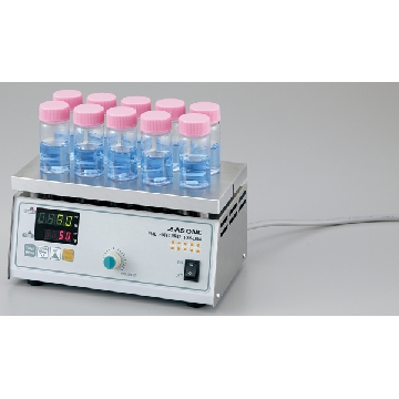 微量瓶加热磁力搅拌器 ，HSH-10VA，转速（rpm）:200～1000，最大搅拌容量:50ml×10，2-1205-01，AS ONE，亚速旺