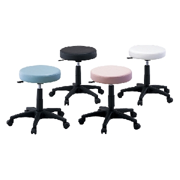 椅子 ，GS010-VBK，颜色:黑色，座面直径×座高（mm）:φ380×420〜515，2-8029-01，AS ONE，亚速旺