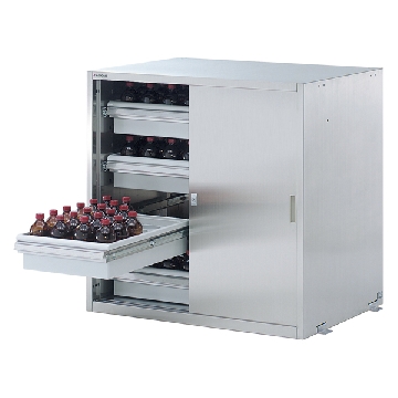 加固型不锈钢药品柜 （SUS430），WG-990S4，尺寸（mm）:900×700×900，主体重量（kg）:约75，3-4462-26，AS ONE，亚速旺
