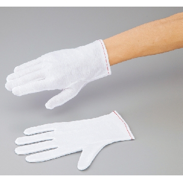 ASONE全棉手套 ，尺寸:S，全长（mm）:205，CC-3022-03，AS ONE，亚速旺