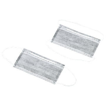 低尘活性炭口罩 （１只装），耳挂，数量:1包（1只/袋×50袋），1-3449-01，AS ONE，亚速旺