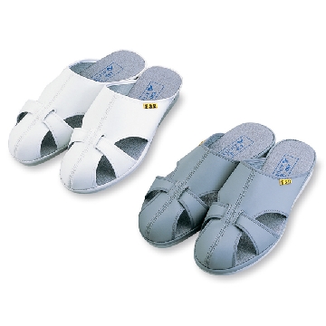 防静电拖鞋 ，颜 色:白色，尺寸（cm）:M（25.0），1-4815-03，AS ONE，亚速旺