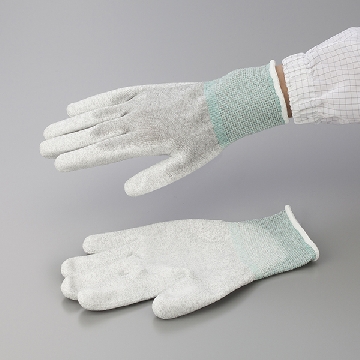 聚氨酯涂层导电手套 （手掌涂层），尺寸:M，数量:1袋（10双），CC-4137-02，AS ONE，亚速旺
