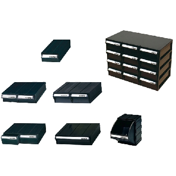 防静电部件盒 （可拼接），500C，外箱尺寸（mm）:82×162×41，抽屉尺寸（mm）:73×146×32，CC-4629-01，AS ONE，亚速旺