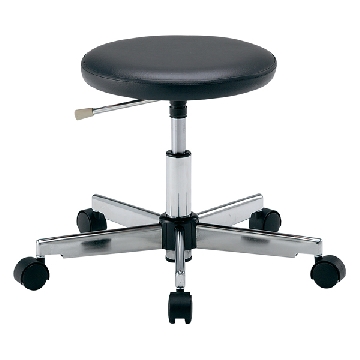 清洁多彩圆椅 （无尘等级100），LRC-BKR，脚踏环:有，颜色:黑色，2-672-01，AS ONE，亚速旺