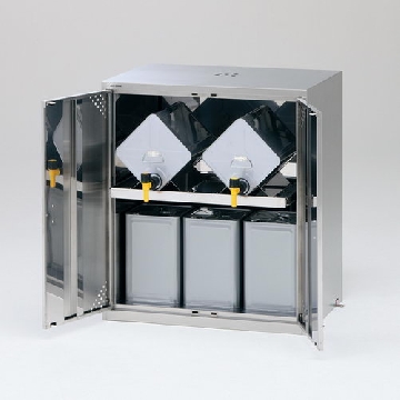 实验室保存箱 （18升桶用），LSR-W-T　1列1层，尺寸（mm）:500×600×960，存放数量:上层：1、下层：2，2-694-01，AS ONE，亚速旺
