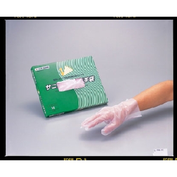 手套 （抗菌型）＜100只＞，抗菌压纹，尺寸:L，数量:1盒（100只），6-894-01，AS ONE，亚速旺