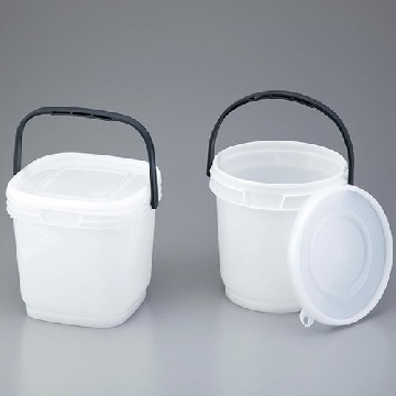 小型密封水桶 ，方-10，容量（l）:10，外形尺寸（mm）:260×260×245，2-8640-03，AS ONE，亚速旺