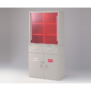 强化氯乙烯制安全柜 ，1U-L型，规格:上层单元・带锁，3-070-04，AS ONE，亚速旺