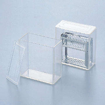 TPX染色盒 ，立式，规格:8片用，尺寸（mm）:56×56×86，2-3028-01，AS ONE，亚速旺