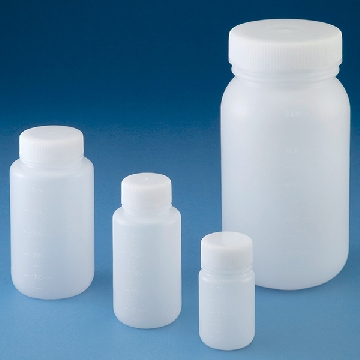 PE瓶 （圆形广口・白色），灭菌:已灭菌，容量:250ml，15-1303-55，AS ONE，亚速旺