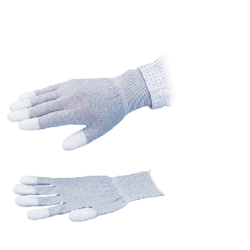 聚氨酯涂层导电手套 （指尖涂层），尺寸:L，颜色（手腕部分）:灰色，C1-4805-02，AS ONE，亚速旺