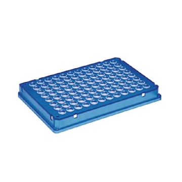 twin.tec 96孔PCR板, 全裙边, 微生物适用, 蓝色, 10块，0030129318，Eppendorf，艾本德