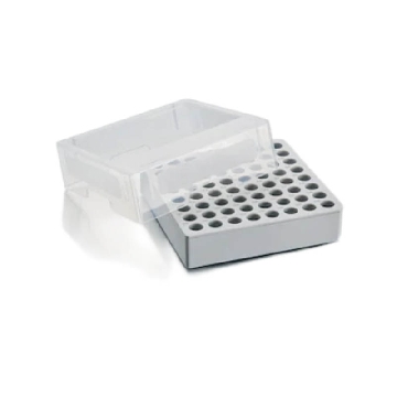 储存盒 8x8, 可放置64个内旋盖冻存管,3 个, 2", 高 52.8 mm, 聚丙烯材质, 可耐受 -86 °C, 可高温高压灭菌, 带盖和数字字母标识，0030140524，Eppendorf，艾本德