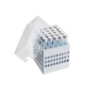 储存盒 5x5, 可放置25个内旋盖冻存管, 2个, 5", 高127 mm, 聚丙烯材质, 可耐受 -86 °C, 可高温高压灭菌, 带盖和数字字母标识，0030140583，Eppendorf，艾本德