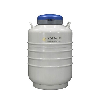 贮存型液氮生物容器，31.5L，口径125mm，含6个4层的方提筒和冻存盒，YDS-30-125，金凤