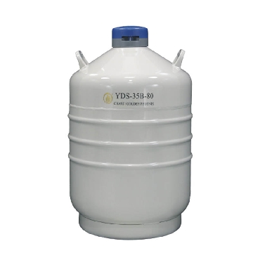 运输型液氮生物容器，35.5L，口径80mm，含6个120mm高的提筒，YDS-35B-80，金凤