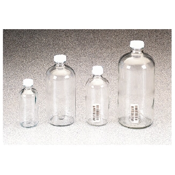 I-Chem 250ml 波士顿圆形透明玻璃瓶，未处理，12/箱，129-0250，Thermofisher，赛默飞世尔